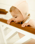 Jersey Cotton -Embroidered Collar Collection- Bonnet