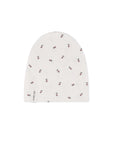 Ivory/Plum Berry beanie