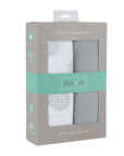 2 Pack Cotton Muslin Swaddle Blanket