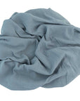 Cotton Muslin Swaddle Blanket - Ocean Blue
