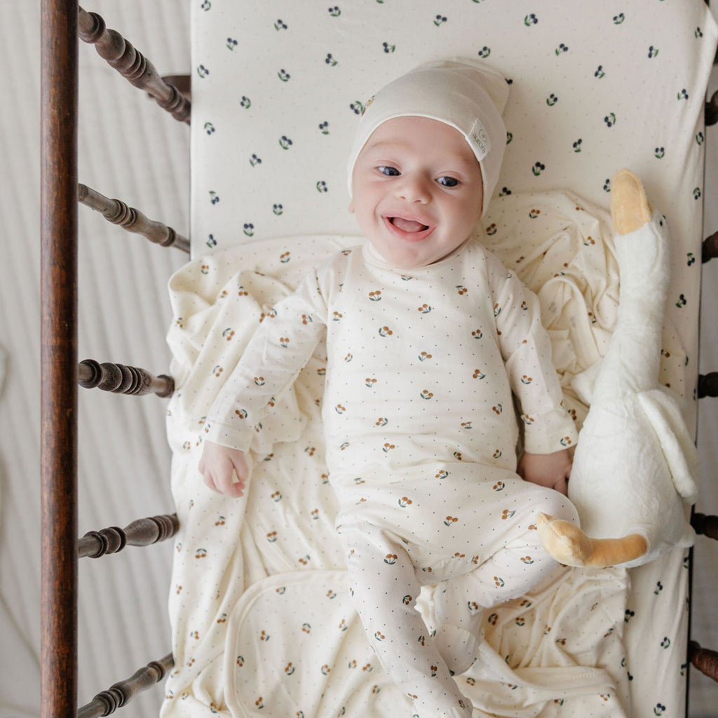 cherry print baby sleepwear