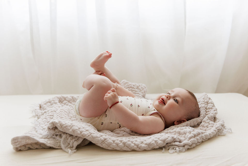 cherry print baby undershirts