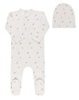 Floral Print Collection - Footie + Beanie
