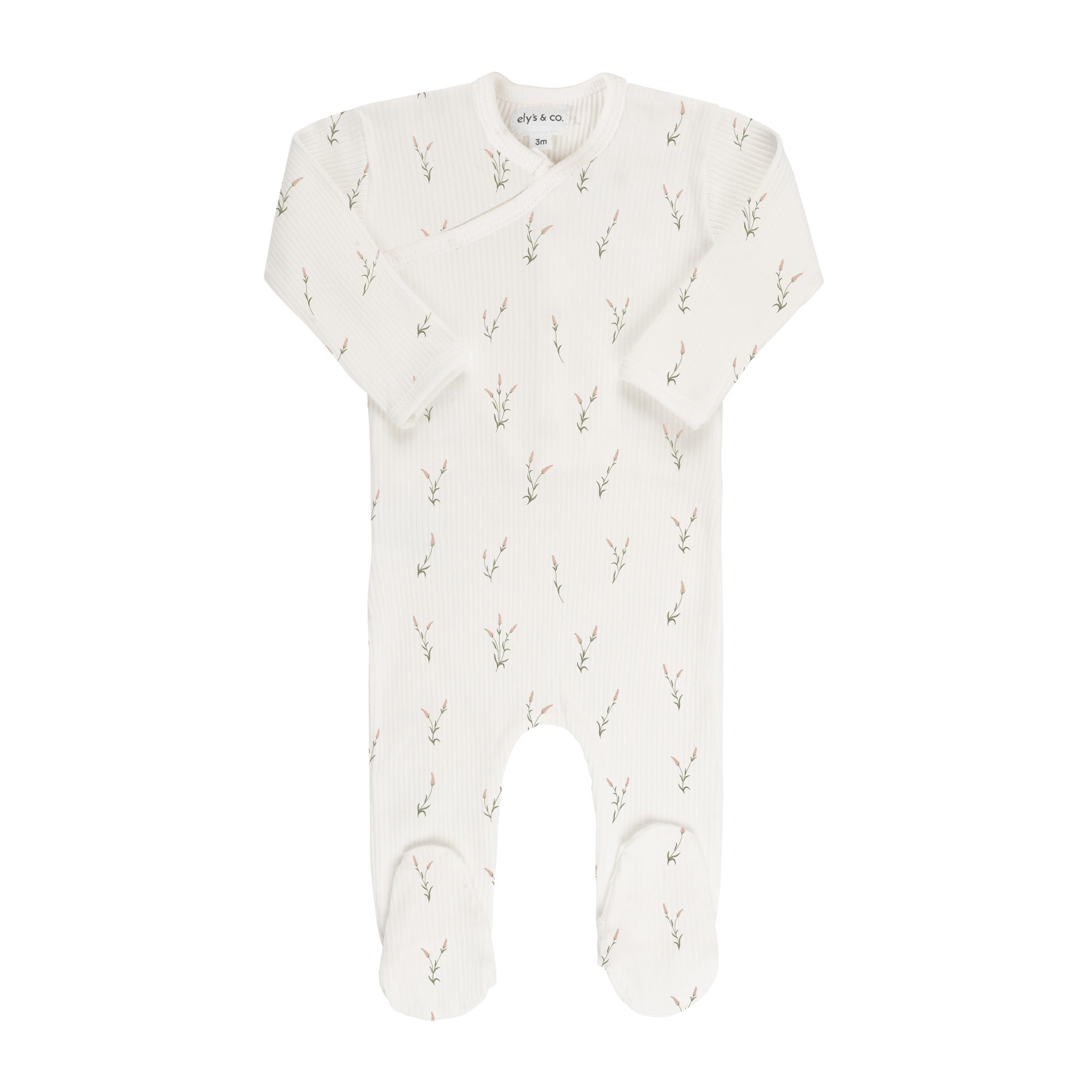 Pink Lilac Zipper Footie