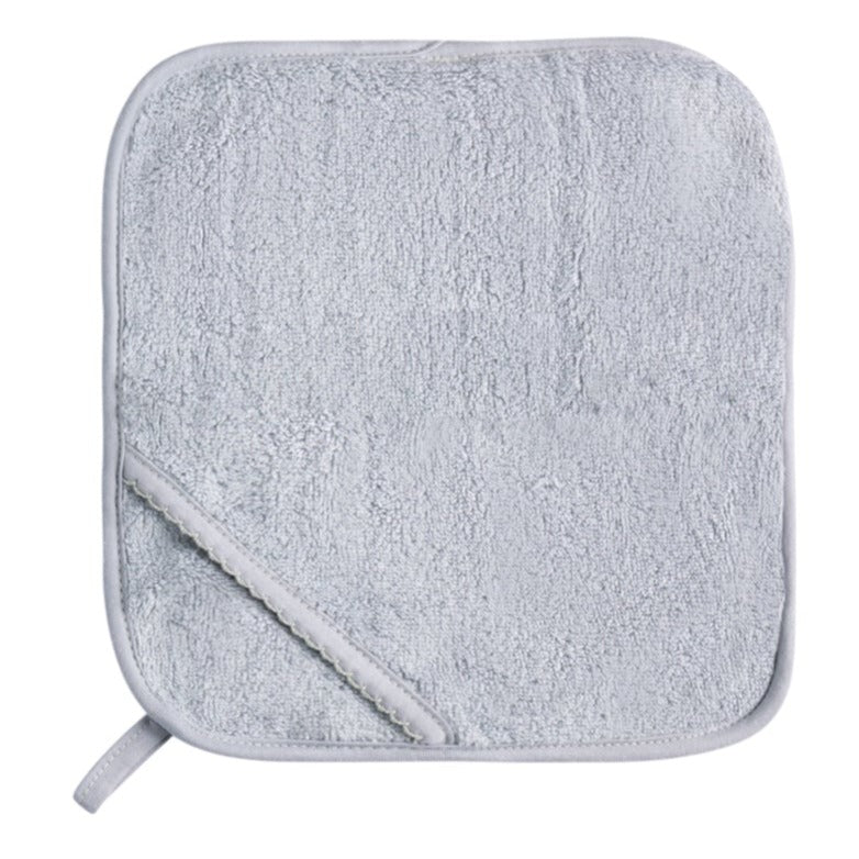 plush cotton terry washcloths Blue