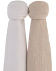 2 Pack Cotton Muslin Swaddle Blanket
