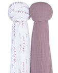 2 Pack Cotton Muslin Swaddle Blanket