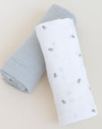 2 Pack Cotton Muslin Swaddle Blanket - Sage Pear