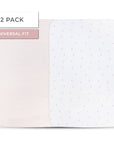 hypoallergenic Mauve Crib Sheet Set