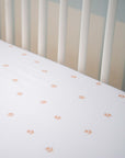 Mauve print Crib Sheet Set
