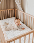 Comfortable crib sheet set forest grey leaf print