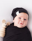 2 Pack Jersey Cotton Beanie Hat Set G/B