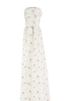 Cotton Muslin Swaddle Blanket - Lavender Leaf