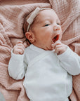 Cotton Muslin Swaddle Blanket - Petal Pink