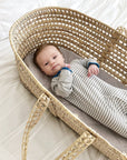 Quilted Waterproof Bassinet Sheet with Heat Protection - Grey