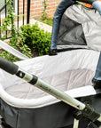Quilted Waterproof Bassinet Sheet with Heat Protection - Grey