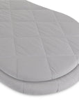 Quilted Waterproof Bassinet Sheet with Heat Protection - Grey