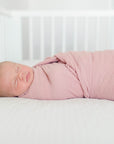 Cotton Muslin Swaddle Blanket - Petal Pink