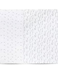 Fitted and plush 2 pack crib sheet set forest grey leaf print
