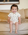Ribbed Cotton - Raspberries Collection - Short Sleeve Lounge Set