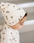 Ribbed Cotton - Raspberries Collection - Beanie