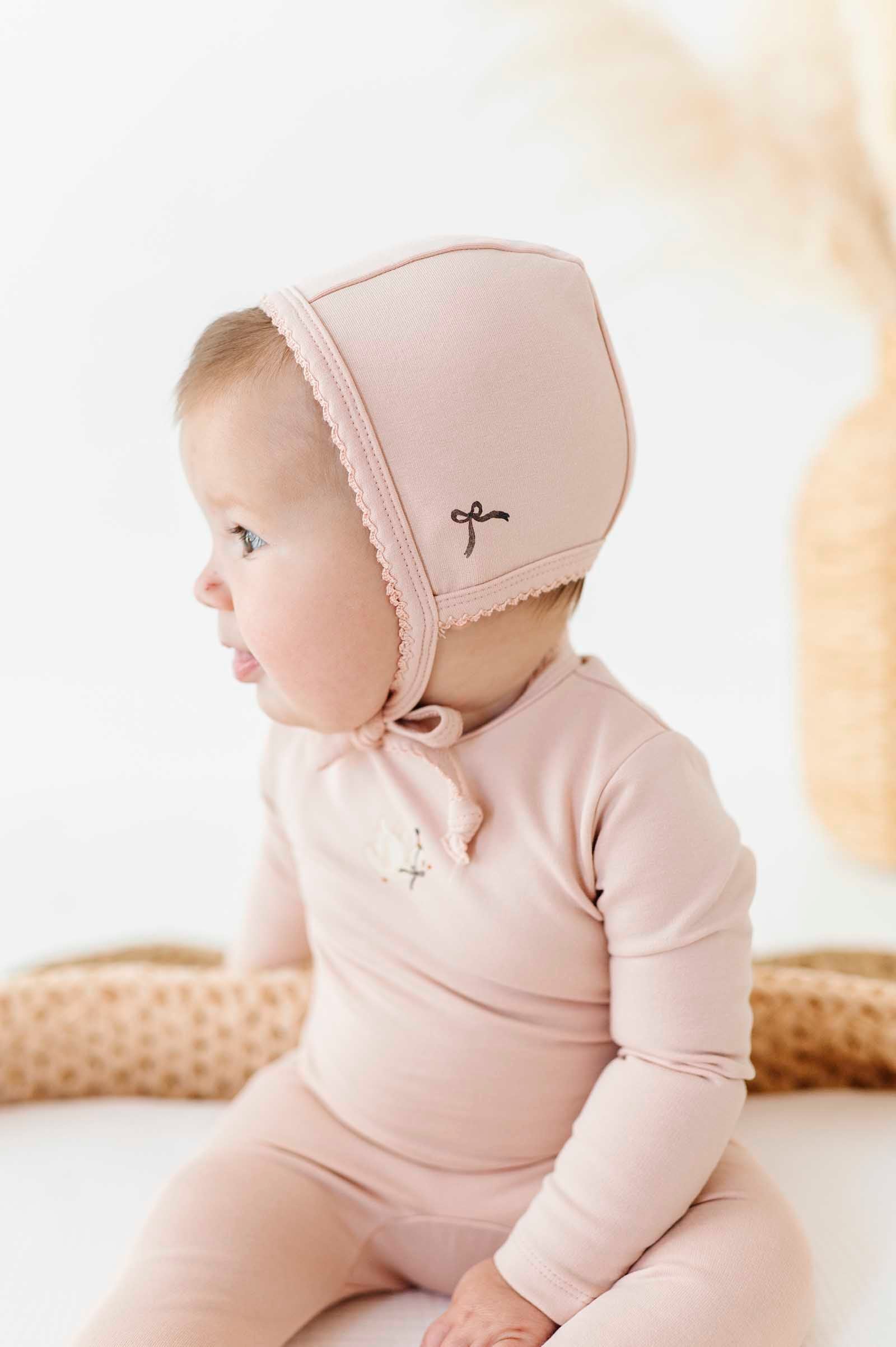 Organic French Terry - Bird Collection - Footie + Bonnet