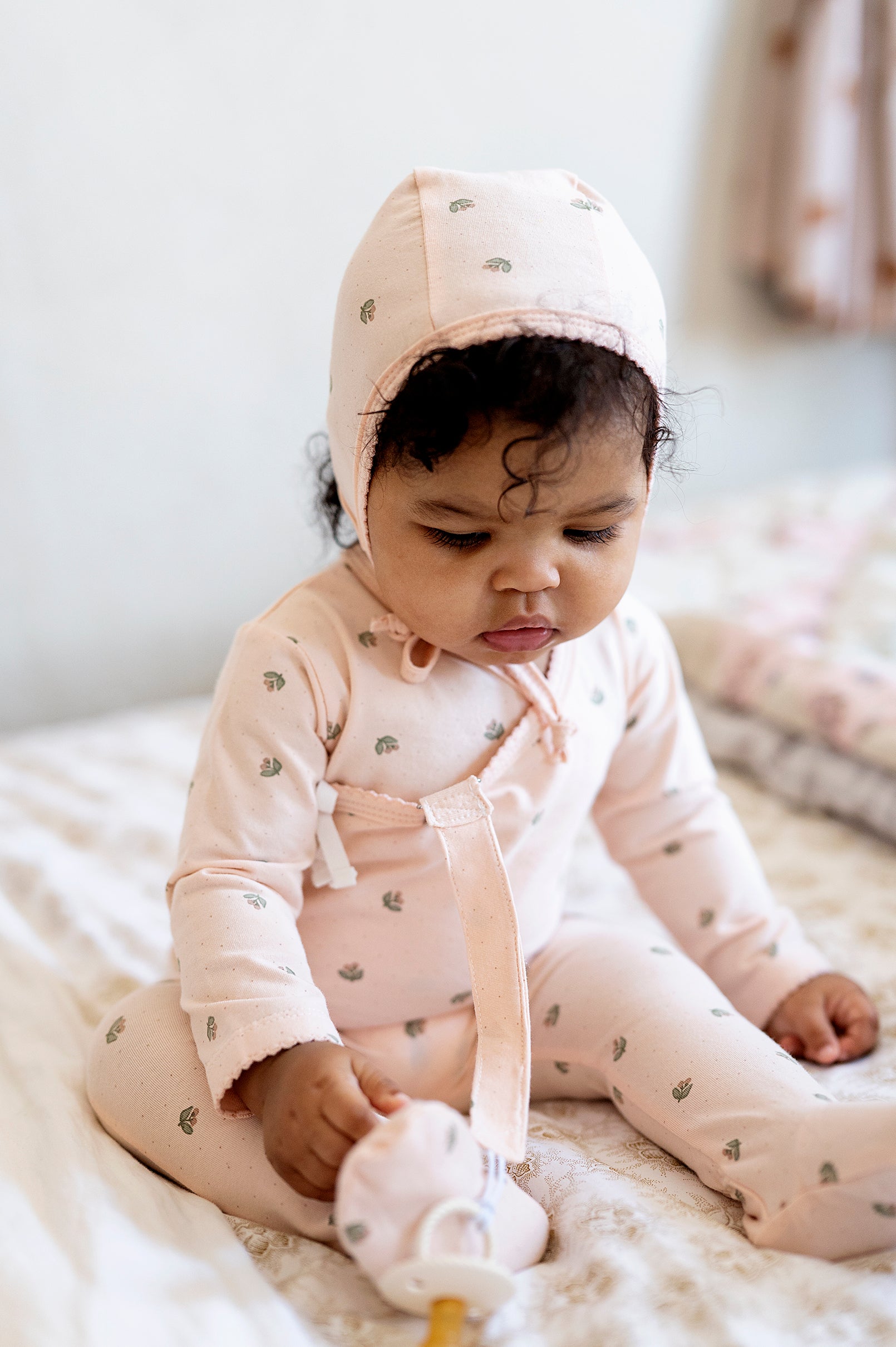 Jersey Cotton - Vintage Floral Collection- Bonnet
