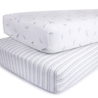 grey dragonfly hypoallergenic crib sheet bedding set