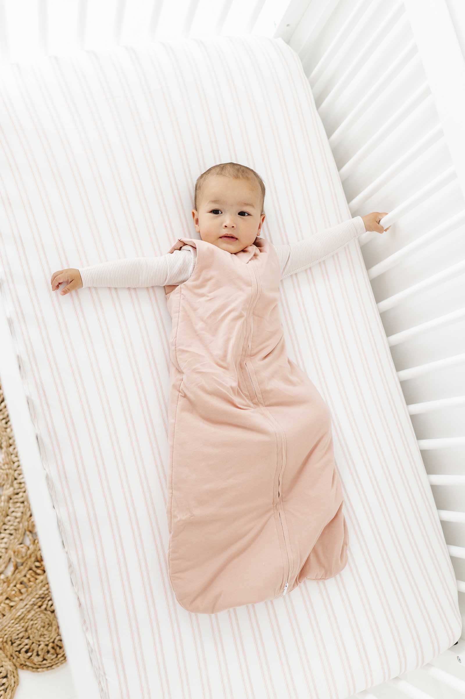 Breathable Butterfly Print Crib Sheet Set