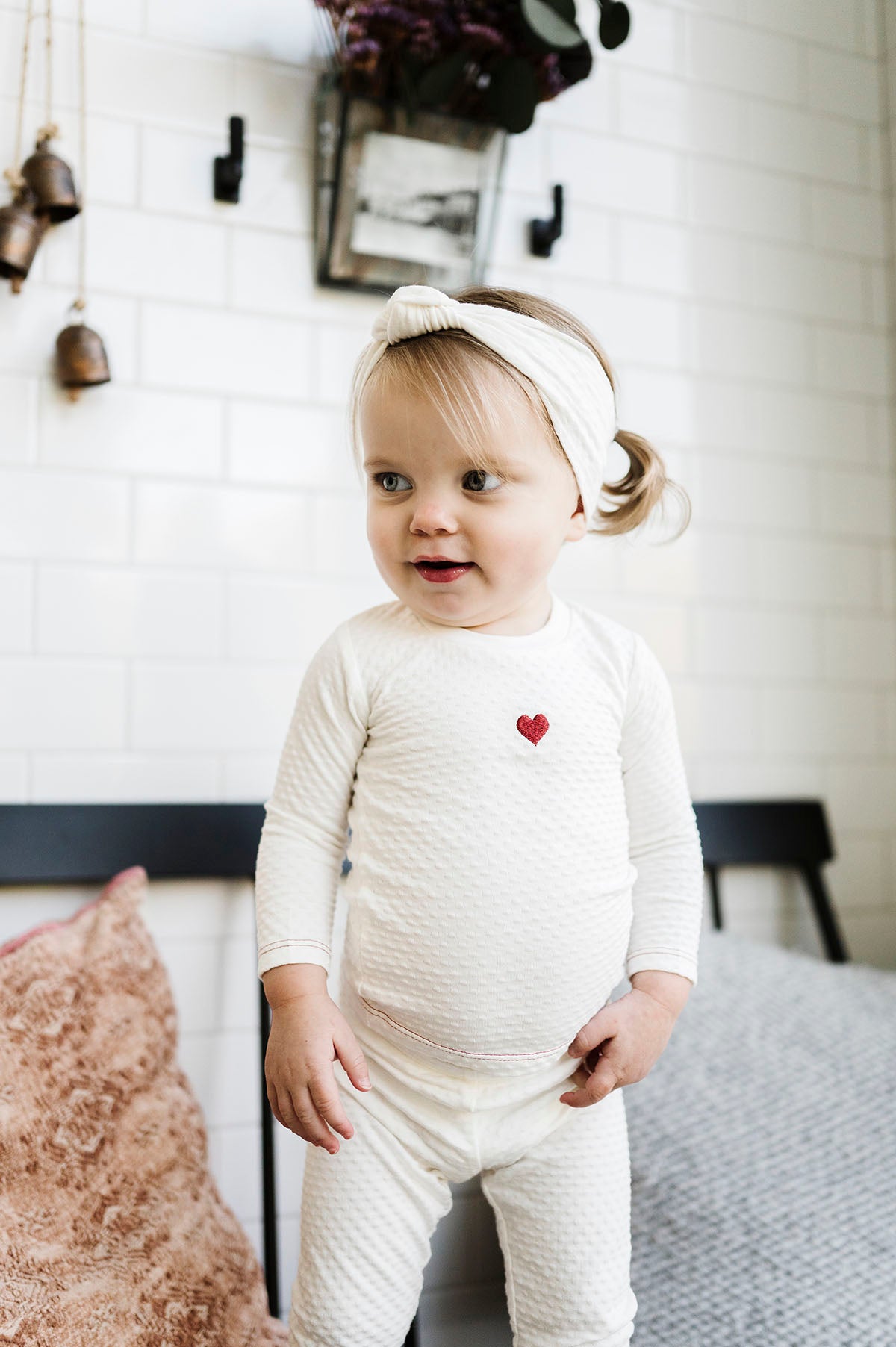 Cotton - Embroidered Heart and Star Collection- Lounge Set