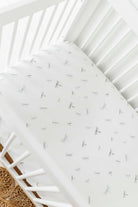 Versatile fitted crib sheet bedding set grey dragonfly