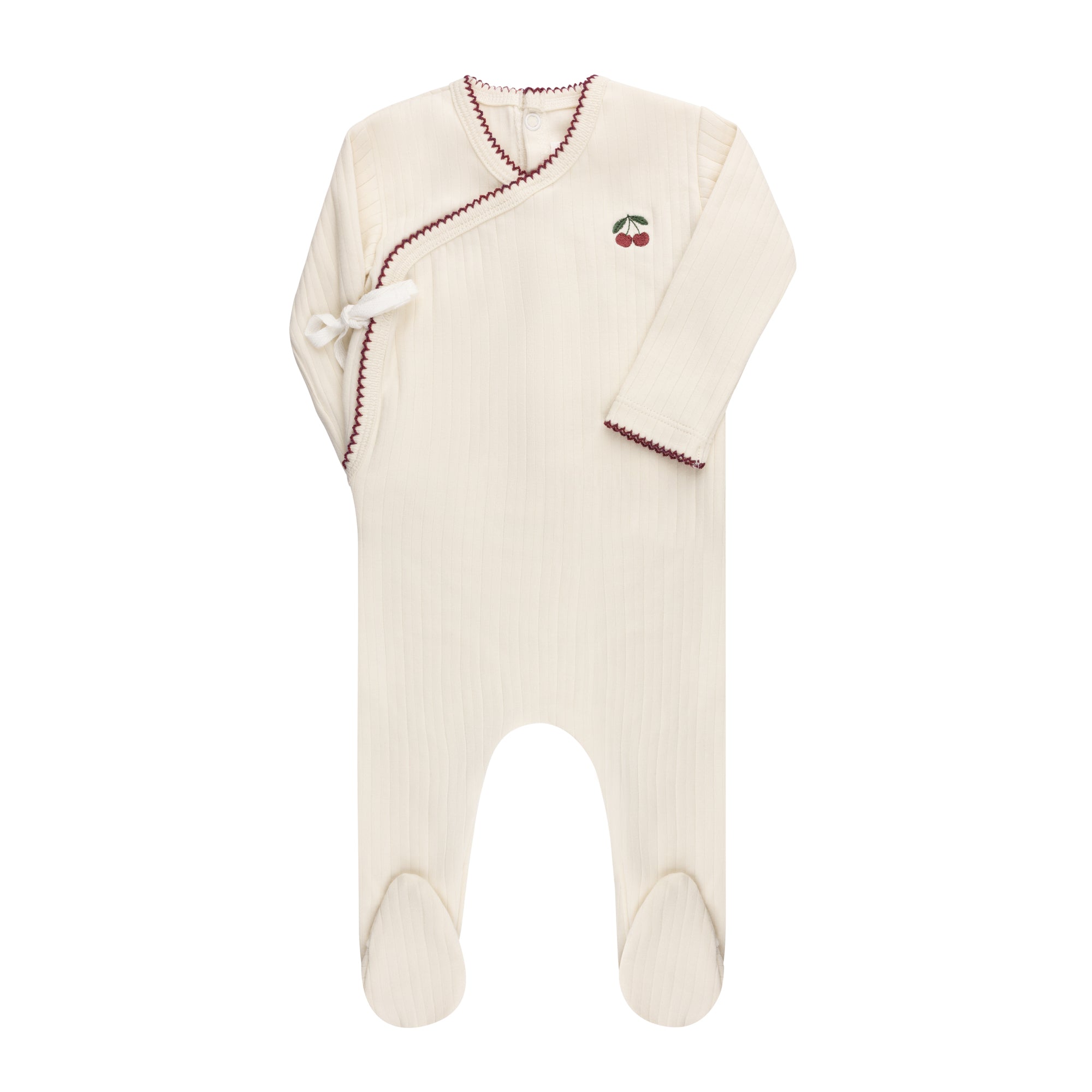 Embroidered Cherry Collection - Footie