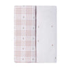 Floral Plaid Collection – Waterproof Crib Sheets – Pink