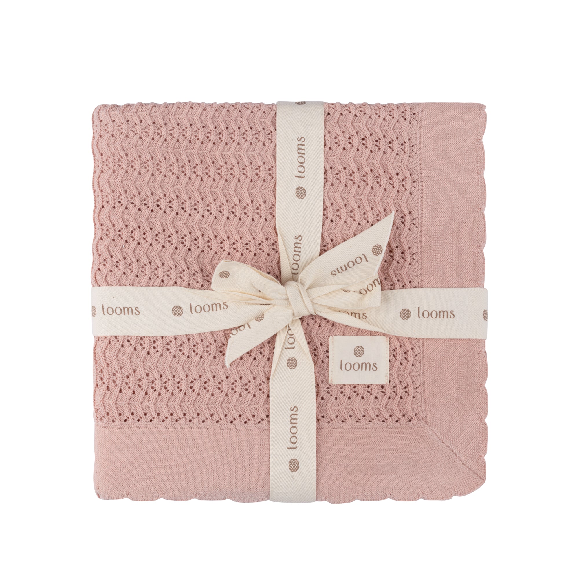 Wave Collection - Knit Pointelle Blanket