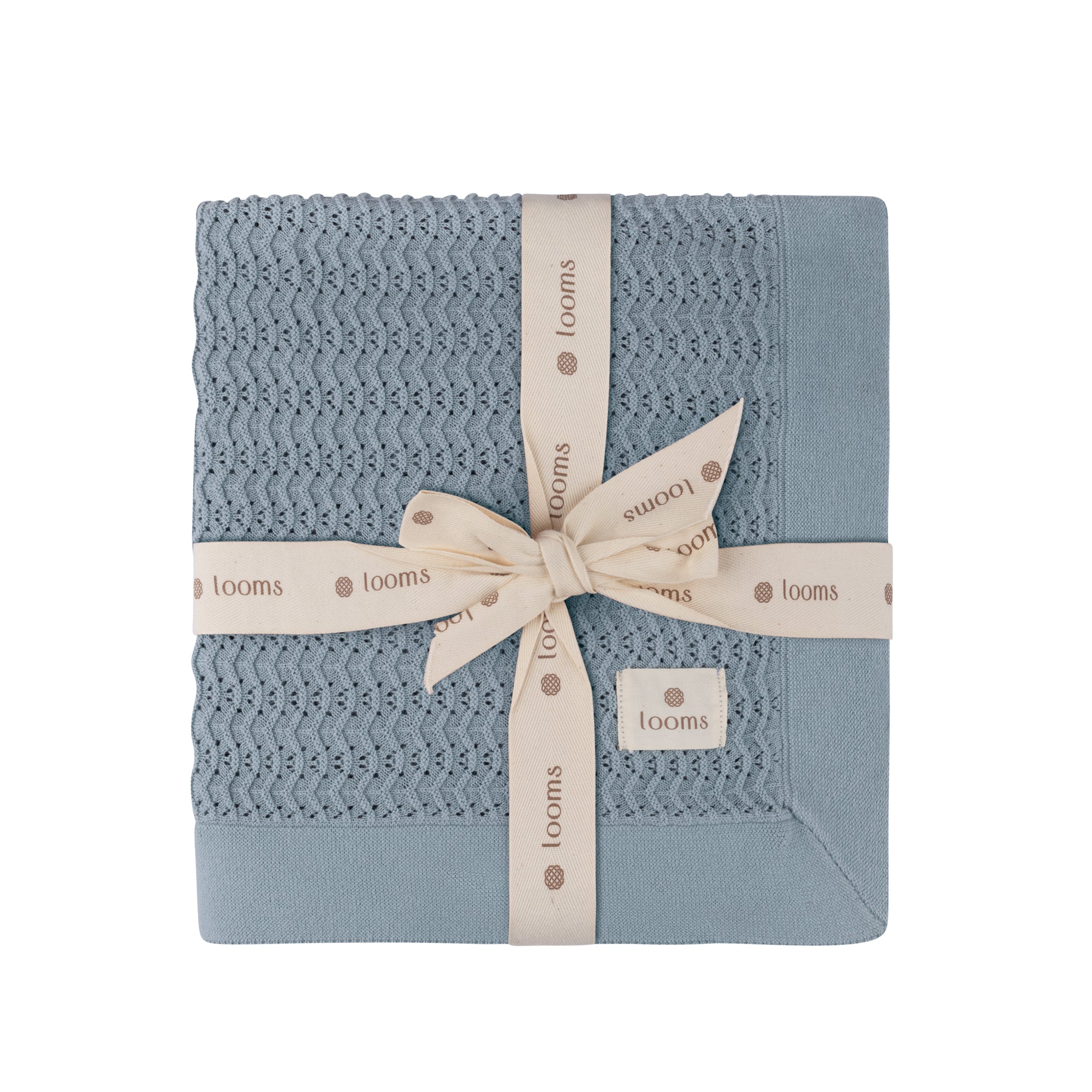Wave Collection - Knit Pointelle Blanket
