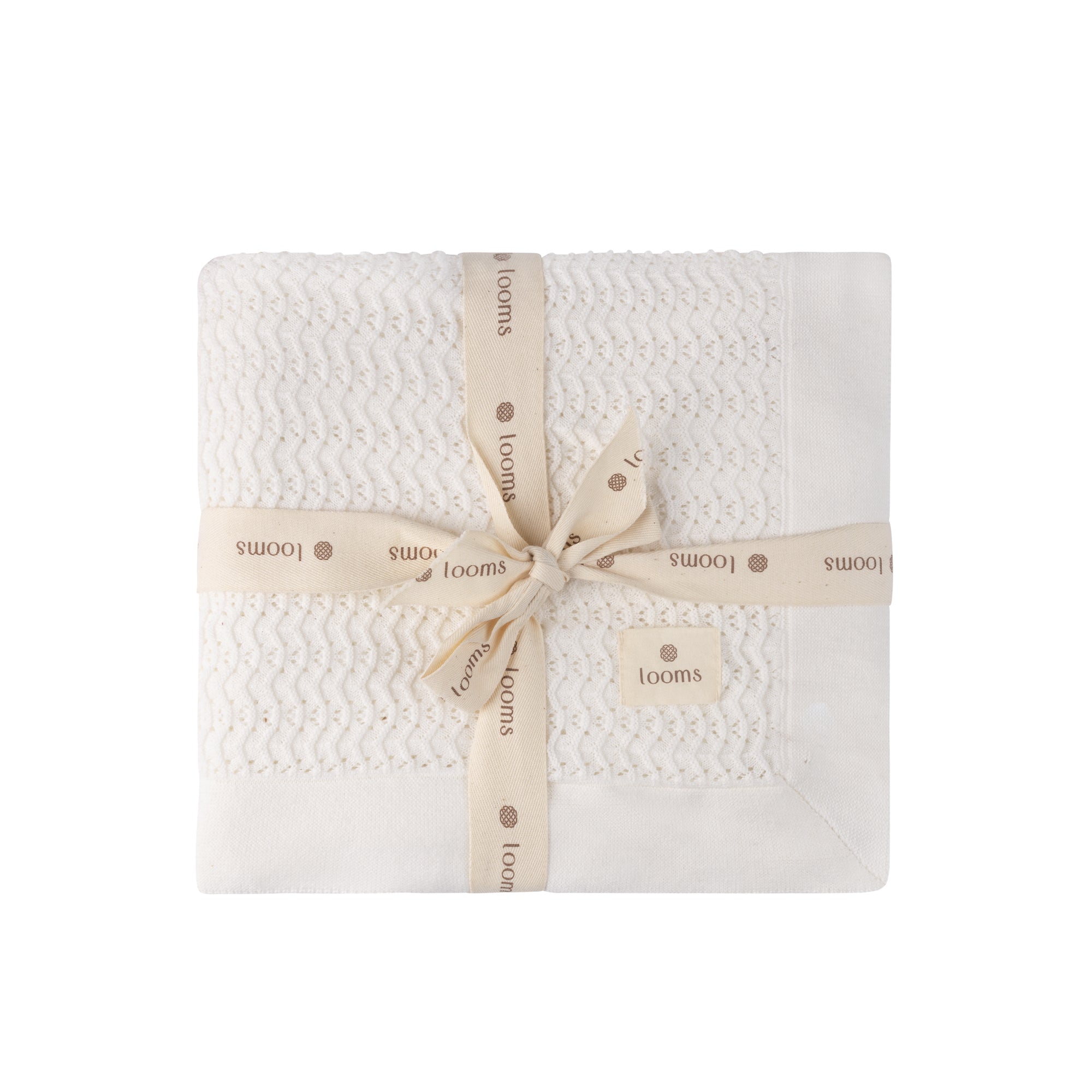 Wave Collection - Knit Pointelle Blanket