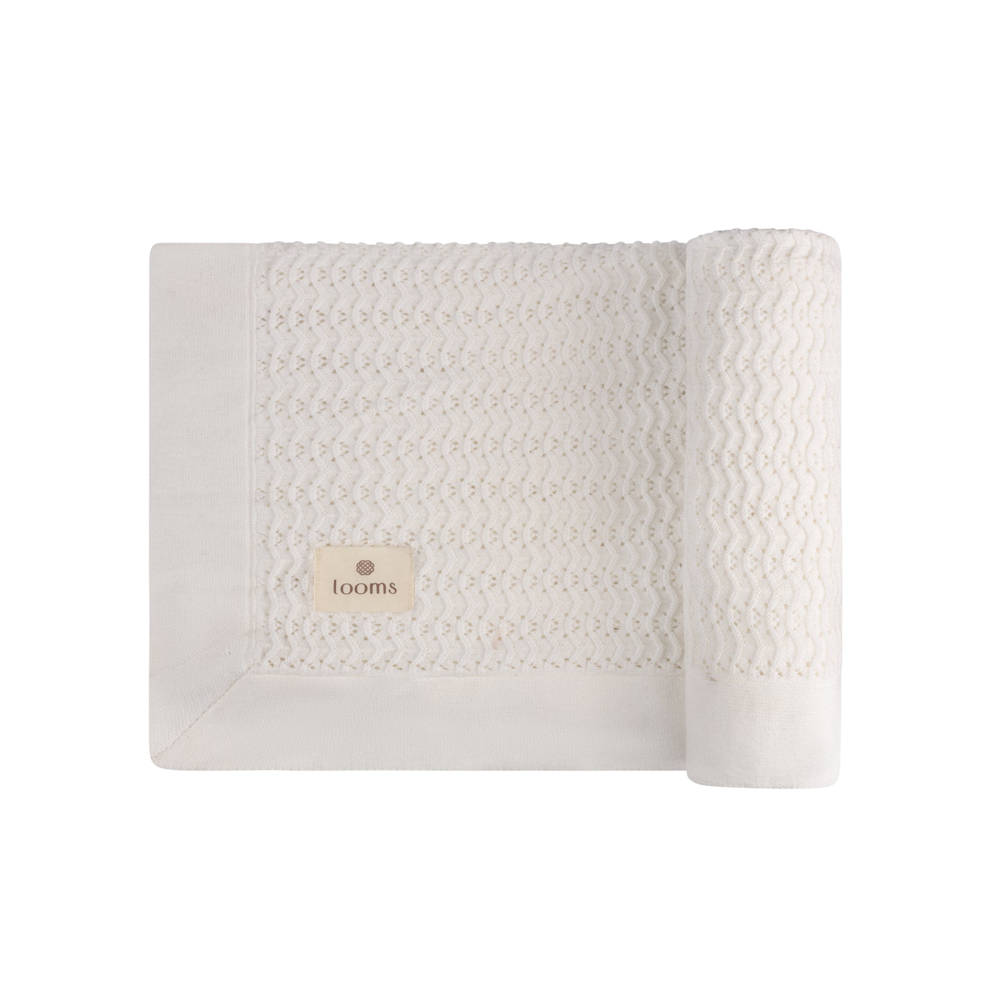 Wave Collection - Knit Pointelle Blanket