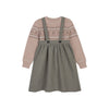 Girls Taupe Jumper + Pullover - Fair Isle