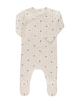 Jersey Cotton Floral Grid Collection - Footie