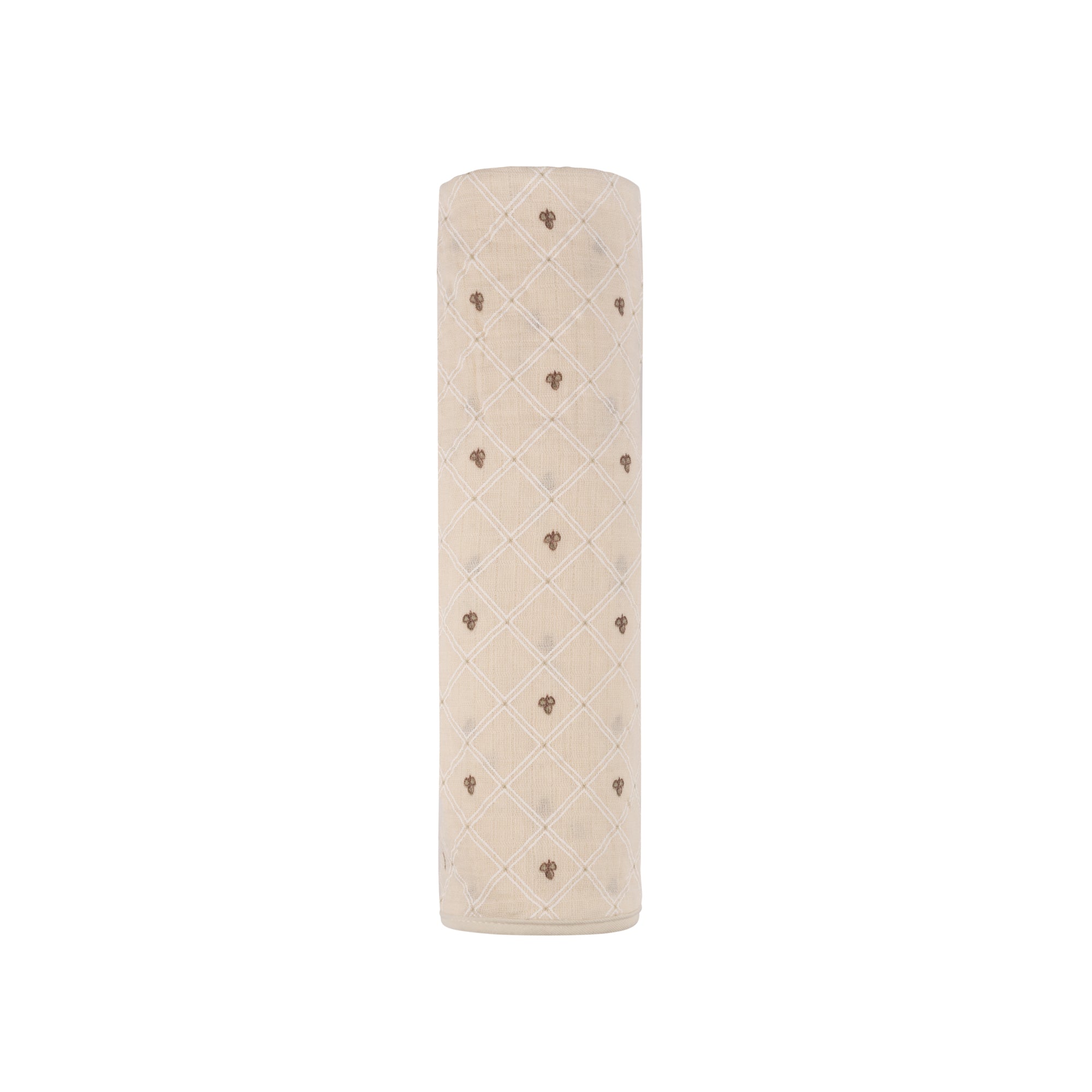 Jersey Cotton Floral Grid Collection - Muslin Swaddle