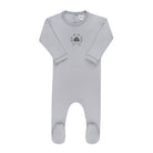 Soft blue Cotton Baby Footie – Garden Floral Center