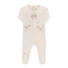 Soft ivory girls Cotton Baby Footie – Garden Floral Center