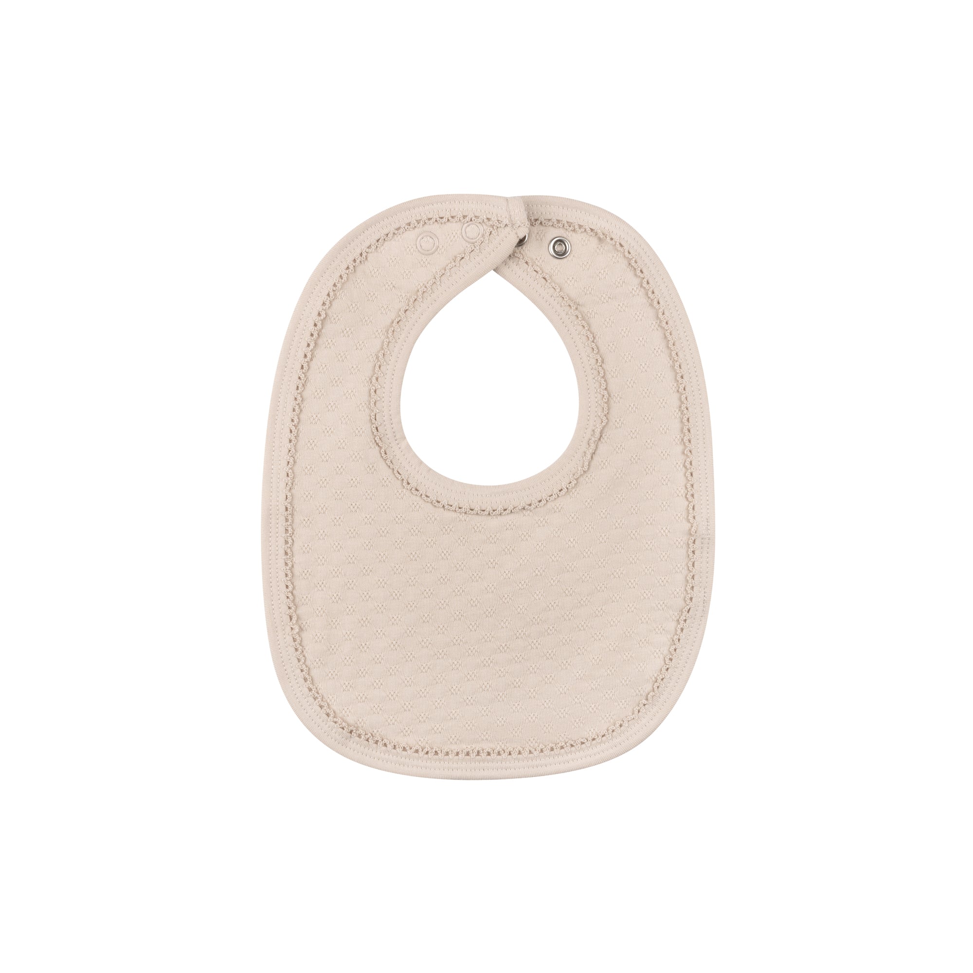 Heart and Star Button Pointelle Collection - Bib