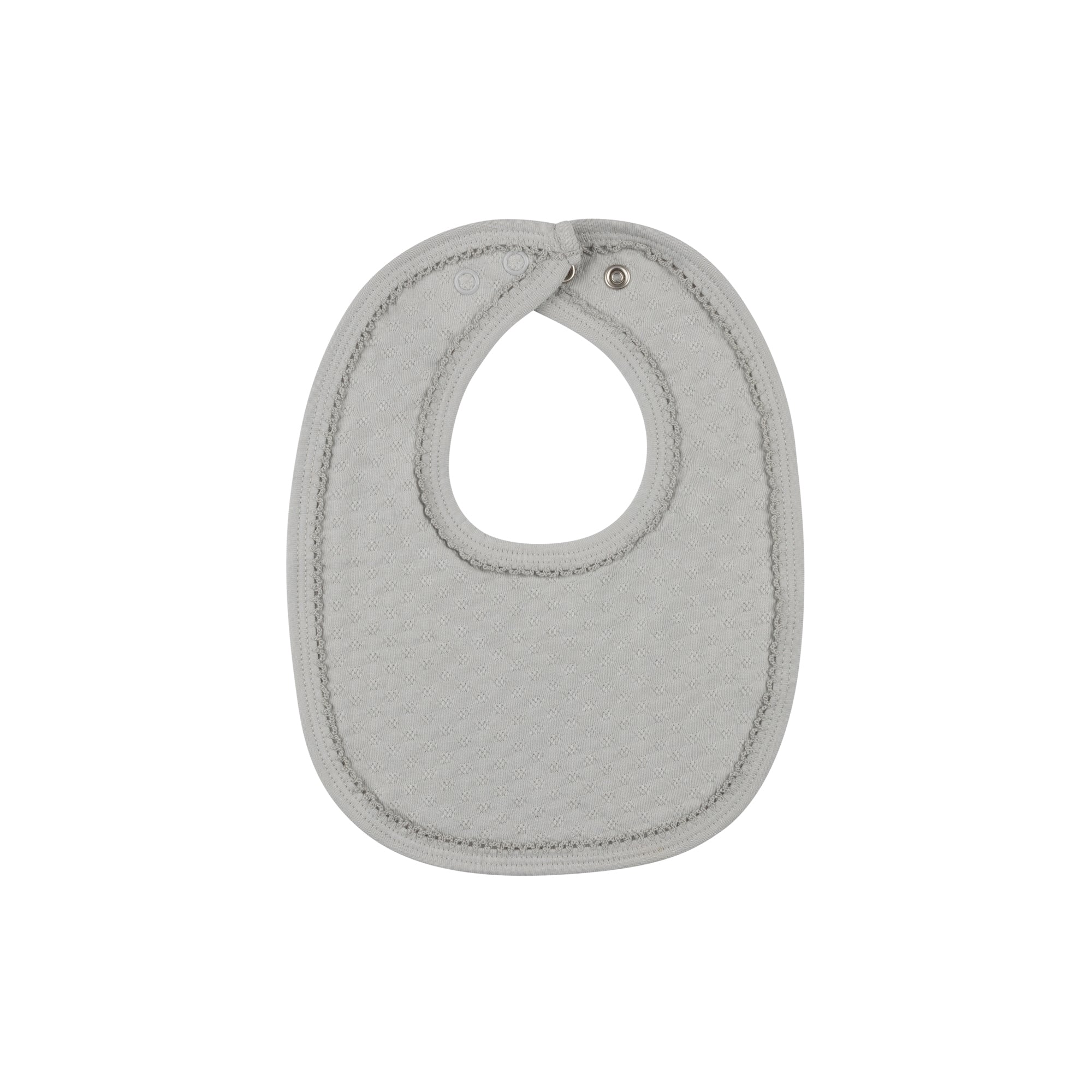 Heart and Star Button Pointelle Collection - Bib