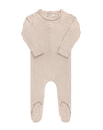 Heart and Star Button Pointelle Collection - Footie