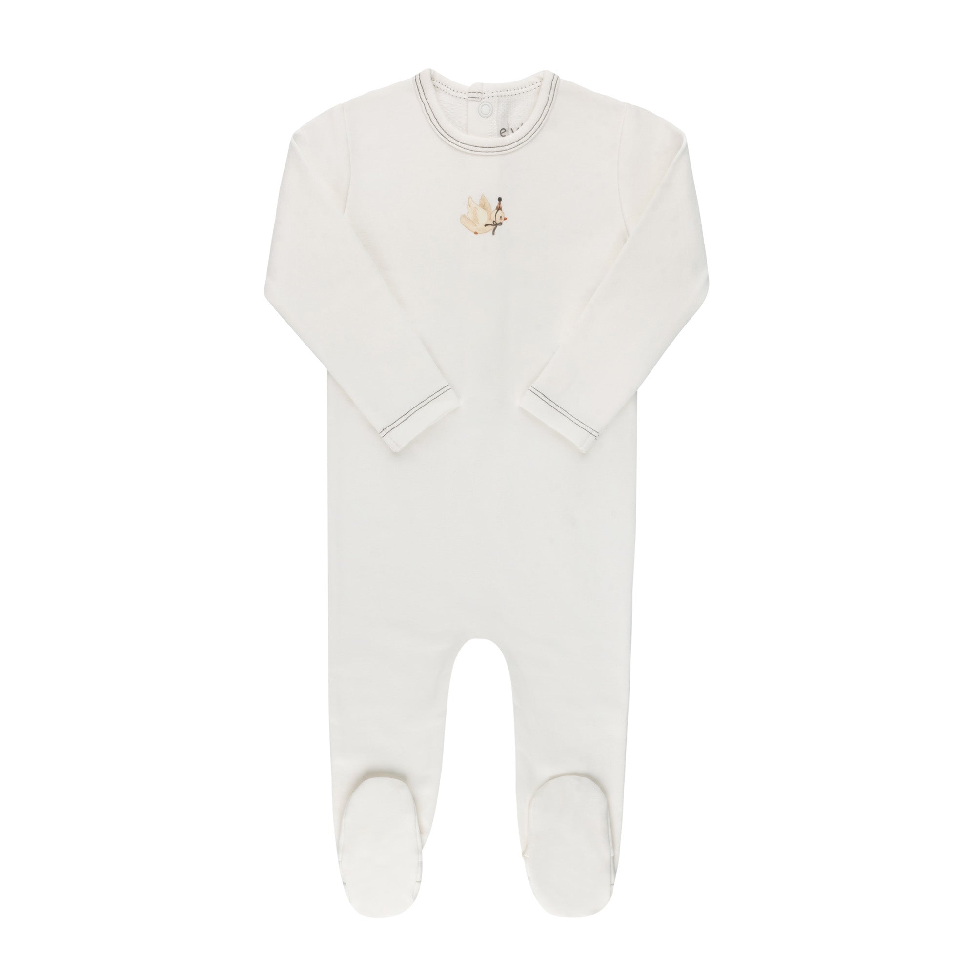 Organic French Terry - Bird Collection - Footie