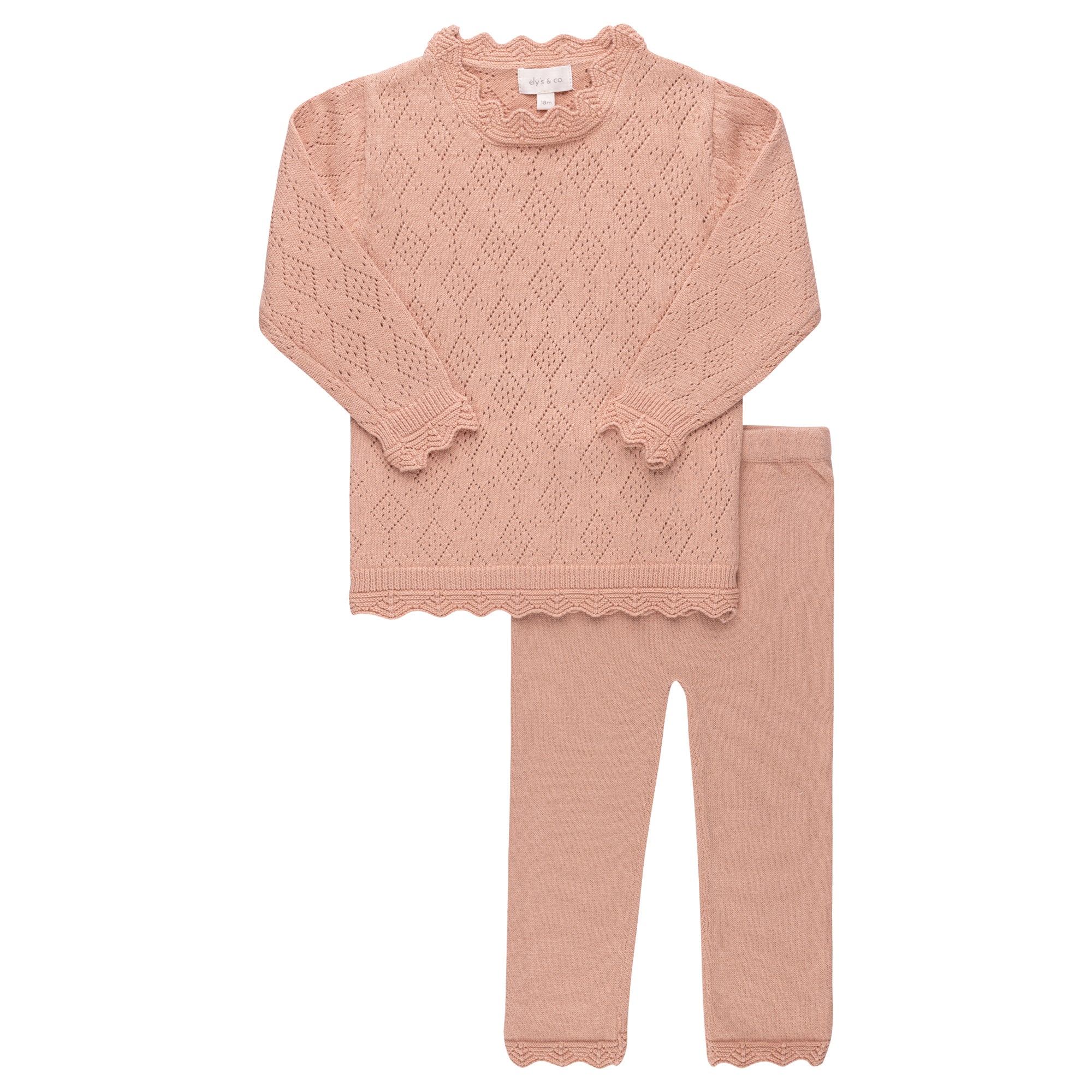 Pointelle Knit Collection- Two Piece Set