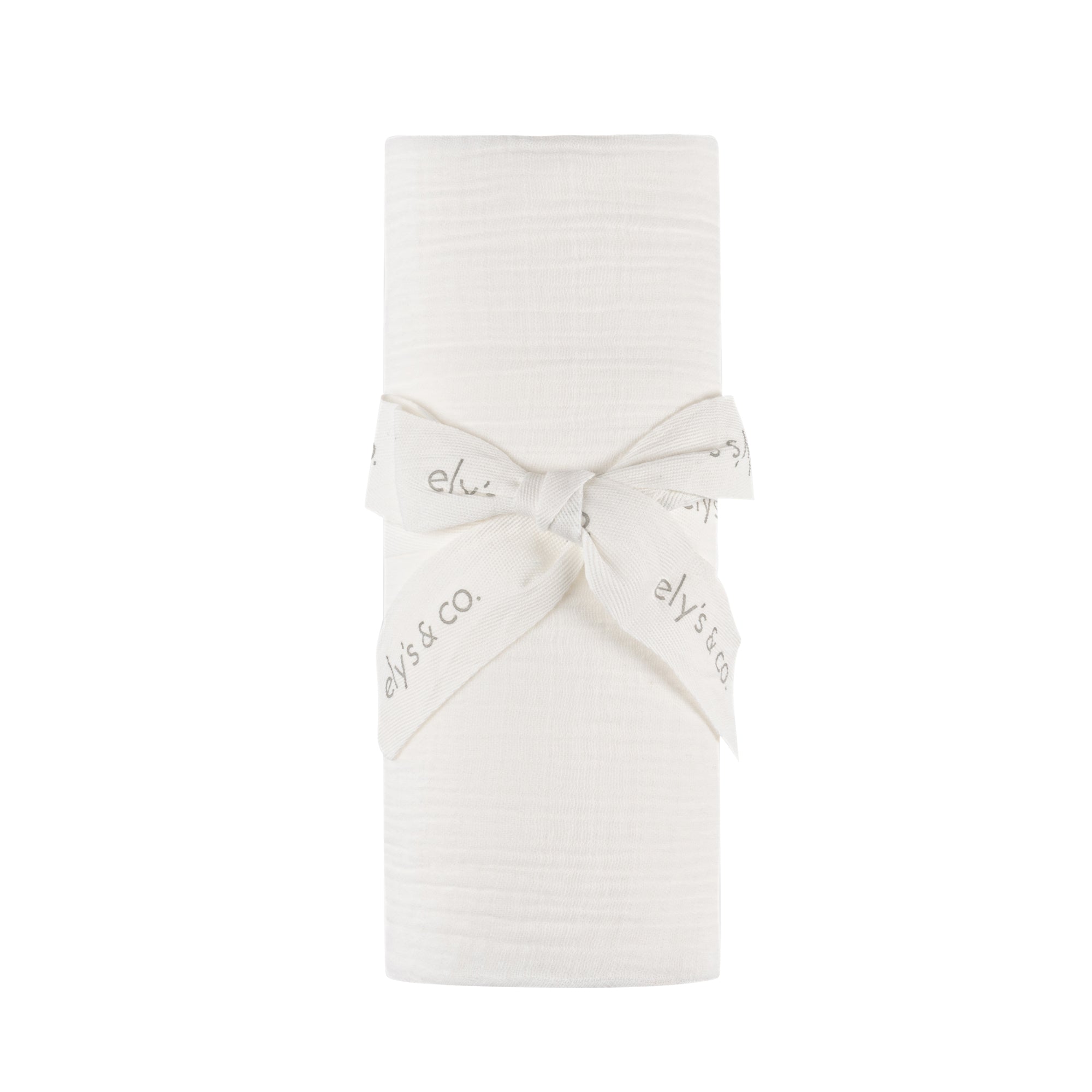 Solid Muslin Swaddle with Scallop Trim