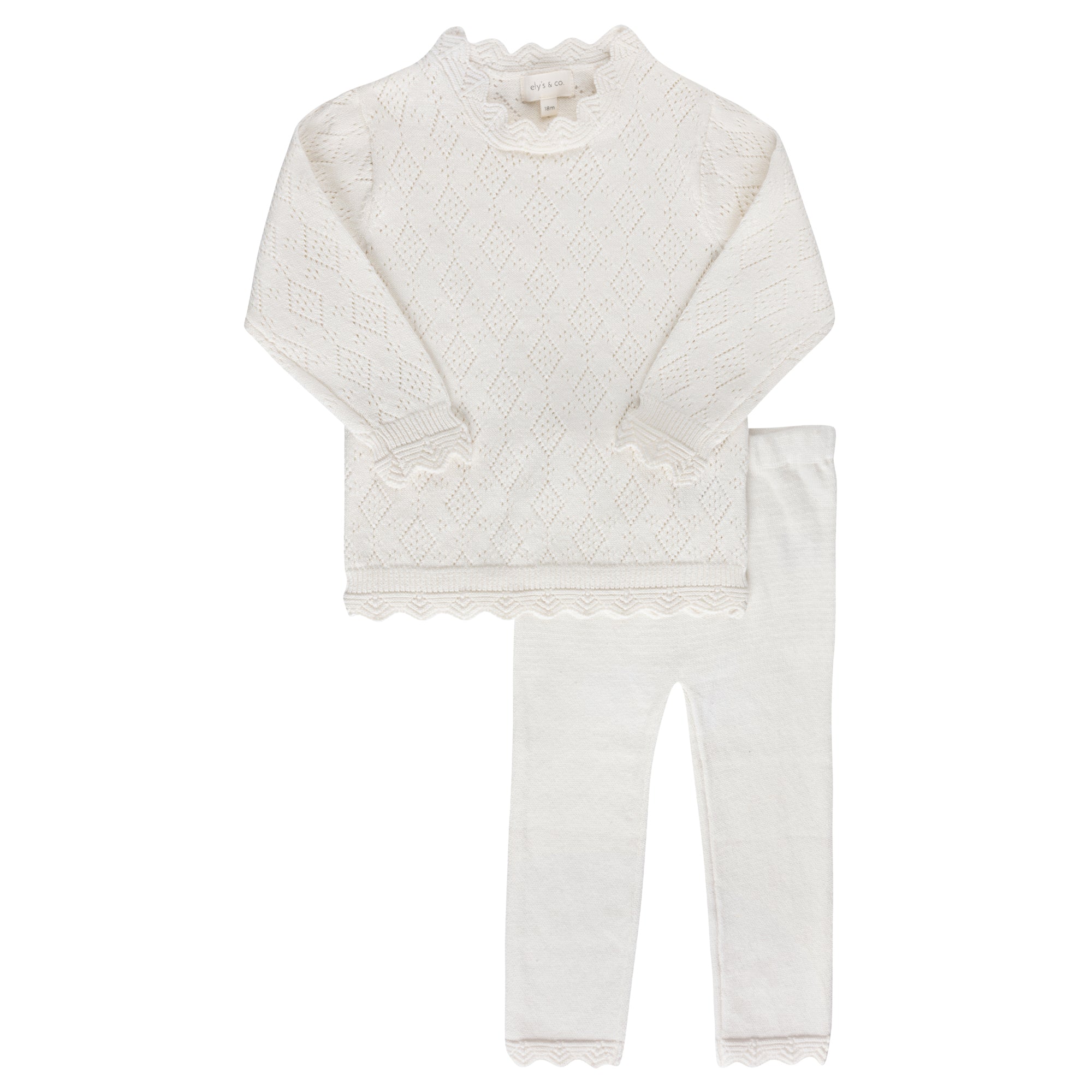 Pointelle Knit Collection- Two Piece Set