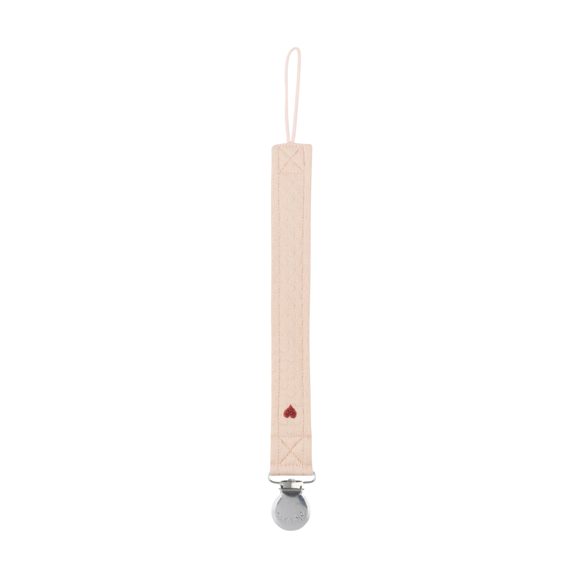 Cotton - Embroidered Heart and Star Collection-Paci Clip